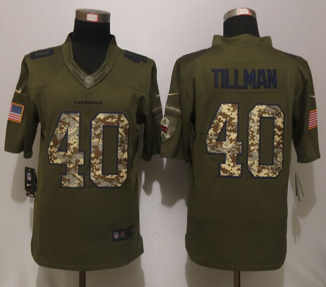 Nike Cardinals 40 Pat Tillman Green Salute To Service Limited Jersey