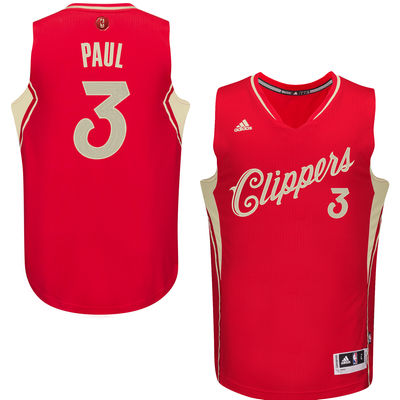 Clippers 3 Chris Paul Red 2015-16 Christmas Day Swingman Jersey