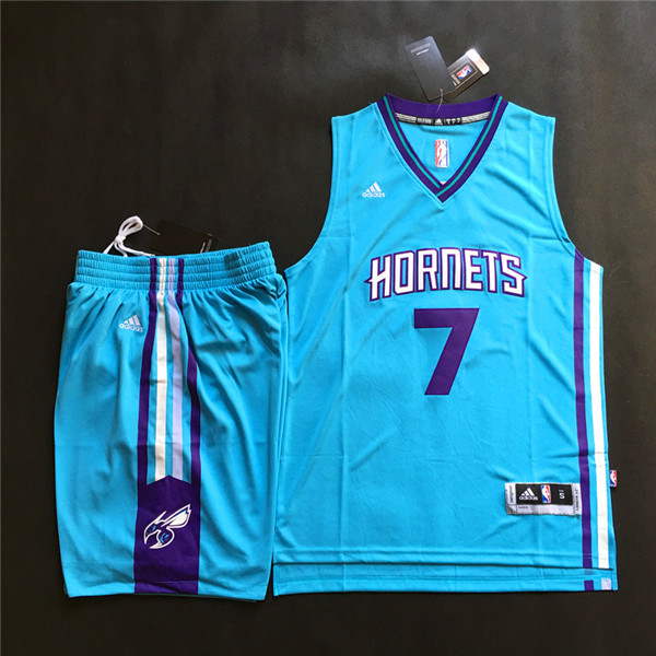 Hornets 7 Jeremy Lin Teal New Revolution 30 Jersey(With Shorts)