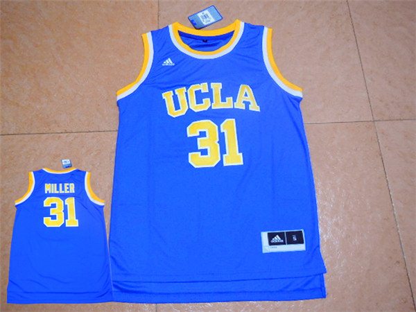 UCLA Bruins 31 Reggie Miller Blue Basketball Jersey