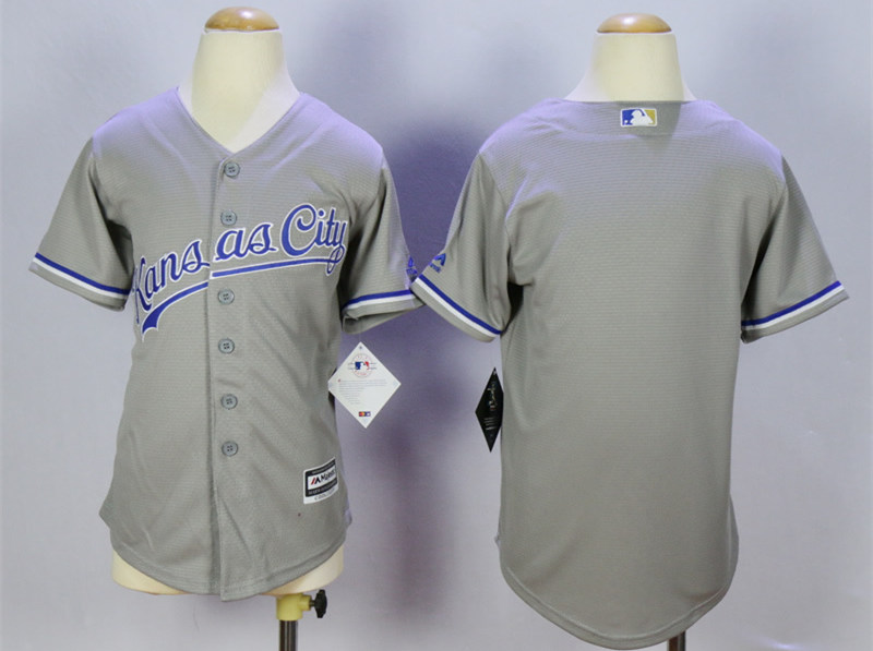 Royals Blank Grey Youth New Cool Base Jersey