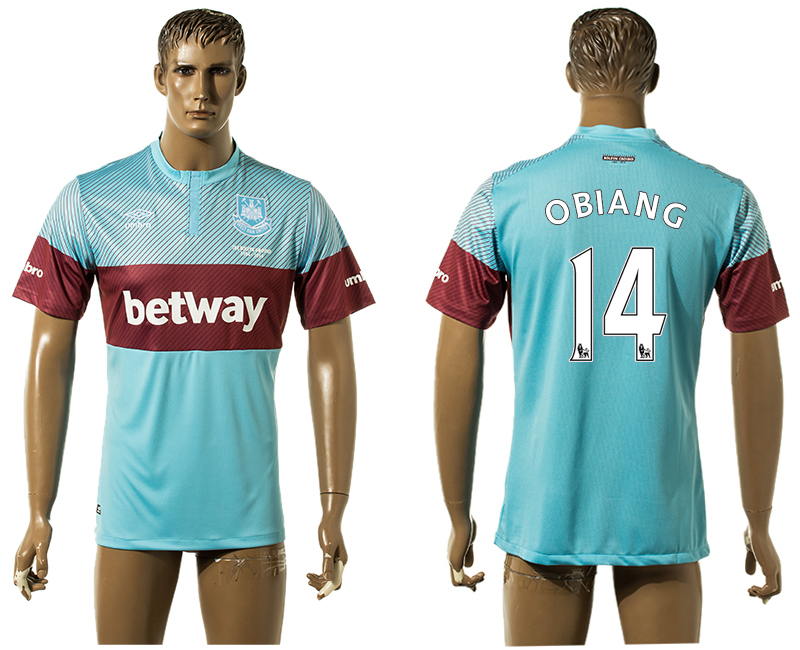 2015-16 West Ham United 14 OBIANG Away Thailand Jersey