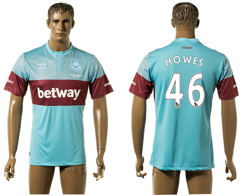 2015-16 West Ham United HOWES Away Thailand Jersey