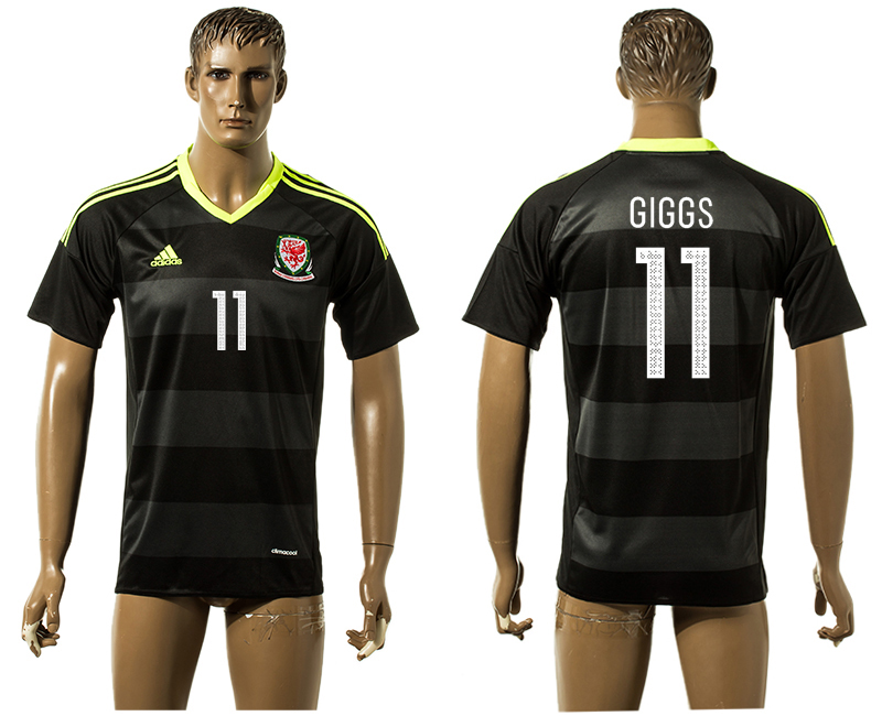 Wales 11 GIGGS Away UEFA Euro 2016 Thailand Jersey