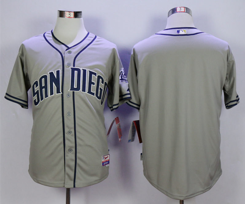 Padres Blank Grey Cool Base Jersey