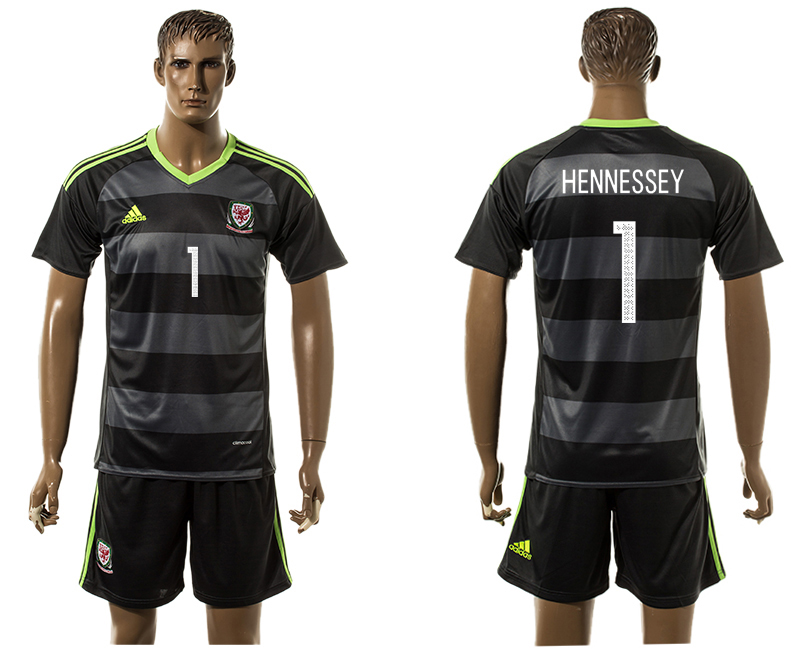Wales 1 HENNESSEY Away UEFA Euro 2016 Jersey