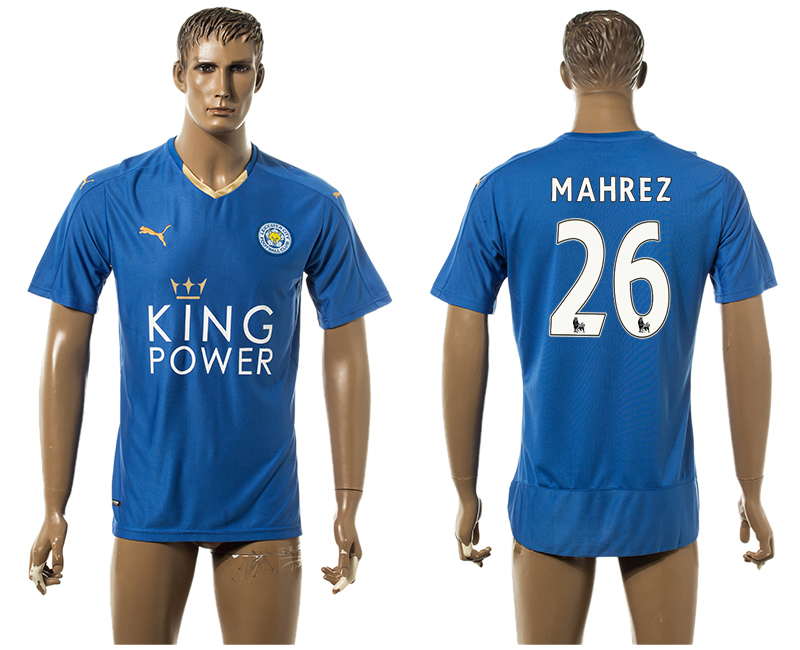 2015-16 Leicester City 26 MAHREZ Home Thailand Jersey