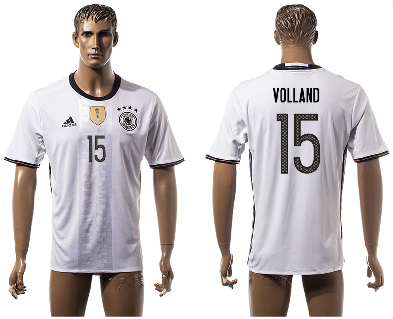 Germany 15 VOLLAND Home UEFA Euro 2016 Thailand Jersey