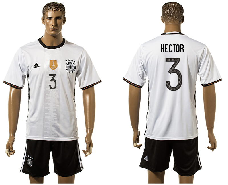 Germany 3 HECTOR Home UEFA Euro 2016 Soccer Jersey