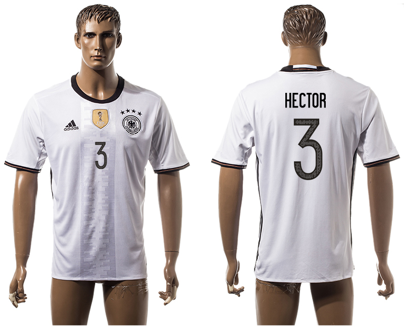 Germany 3 HECTOR Home UEFA Euro 2016 Thailand Jersey