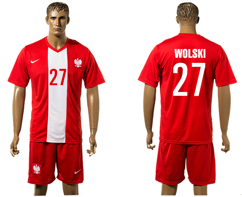 Poland 27 WOLSKI Away UEFA Euro 2016 Jersey