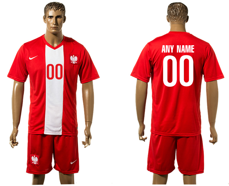 Poland Away Euro 2016 Customized Jersey
