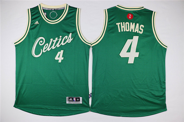 Celtics 4 Isaiah Thomas Green 2015-16 Christmas Day Swingman Jersey - Click Image to Close