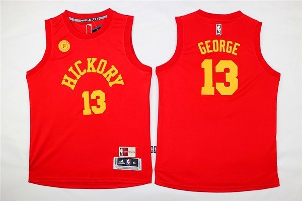 Pacers 13 George Red Swingman Youth Jersey - Click Image to Close