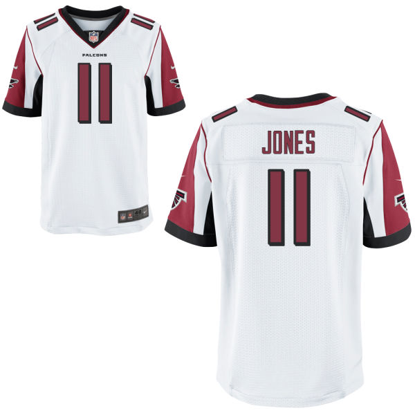 Nike Falcons 11 Julio Jones White Elite Jersey - Click Image to Close