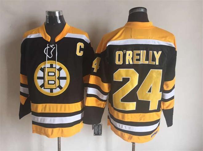 Bruins 24 Terry O'Reilly Black CCM Jersey