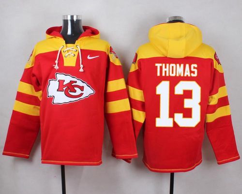 Nike Chiefs 13 De'Anthony Thomas Red Hooded Jersey