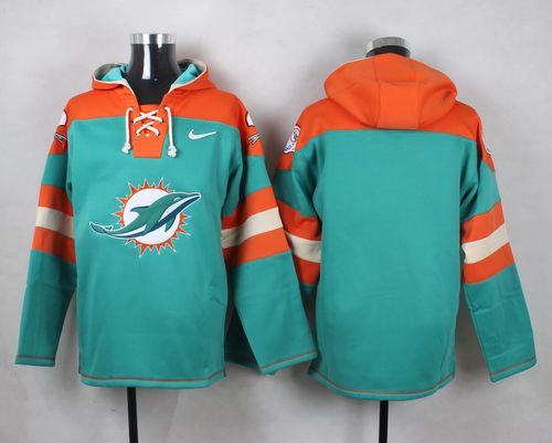 Nike Dolphins Blank Green Hooded Jersey