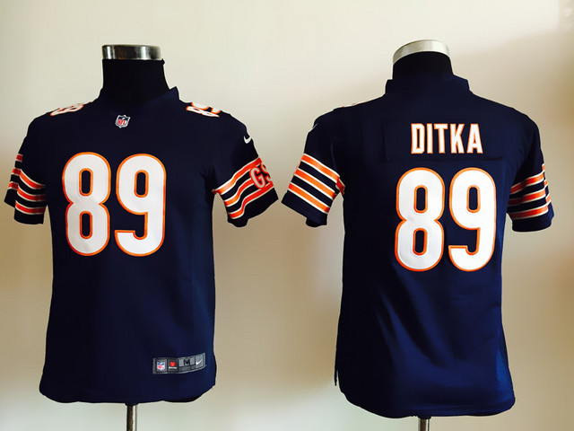 Nike Bears 89 Mike Ditka Blue Youth Game Jersey