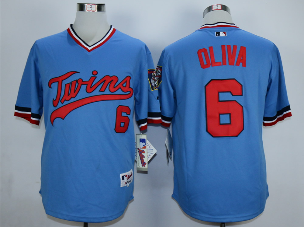 Twins 5 Tony Oliva Blue Cooperstown Jersey