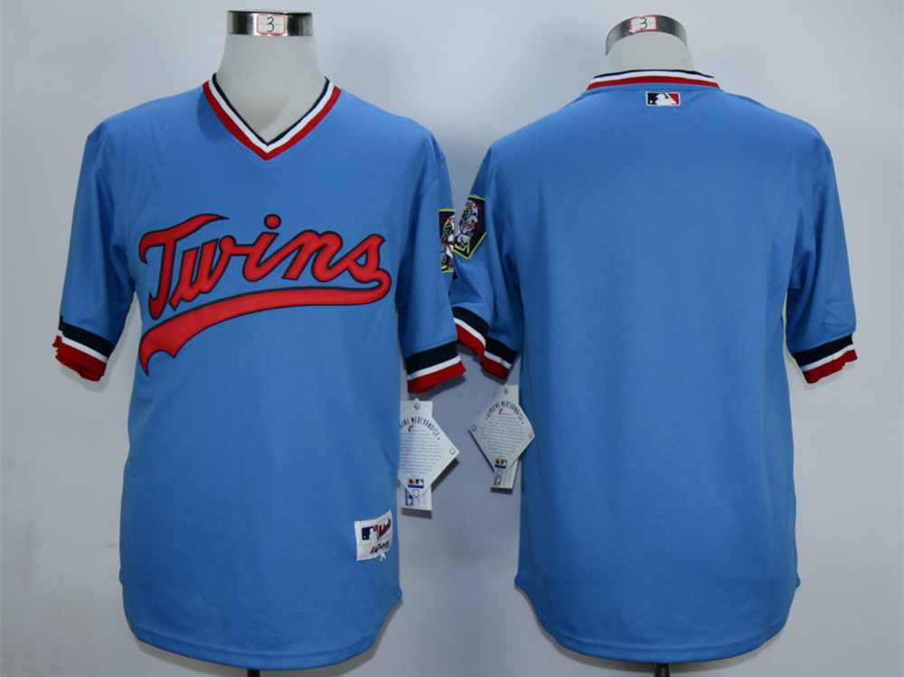 Twins Blank Blue Cooperstown Jersey