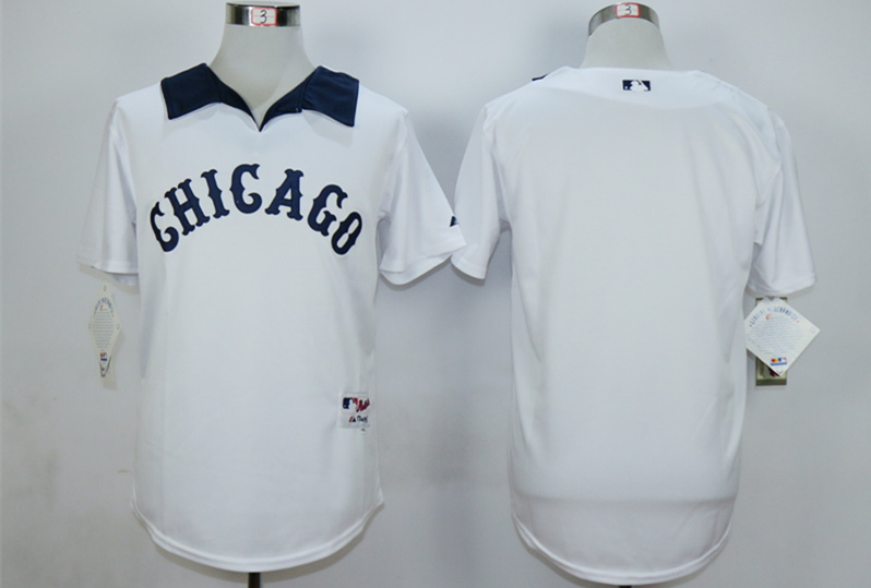 White Sox Blank White 1976 Turn Back The Clock Jersey