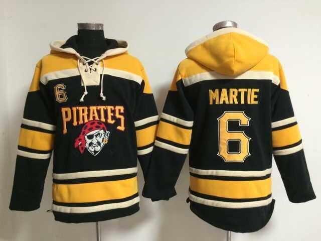 Pirates 6 Starling Martie Black All Stitched Hooded Sweatshirt