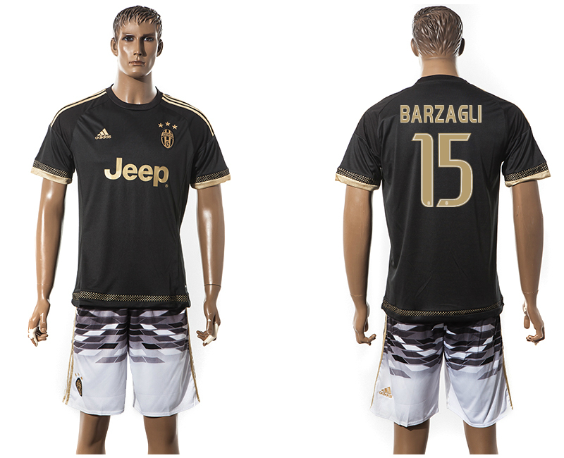 2015-16 Juventus 15 BARZAGLI Away Jersey