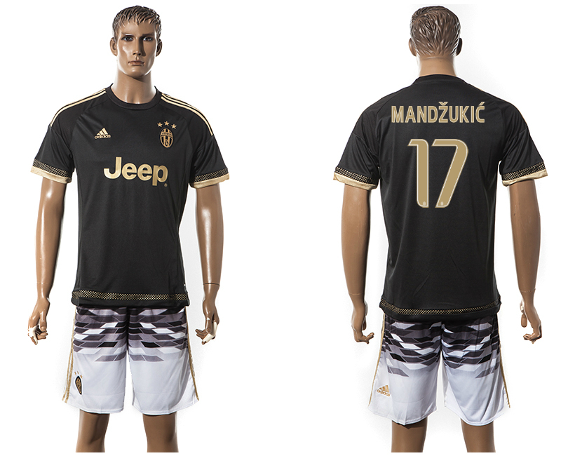 2015-16 Juventus 17 MANDZUKIC Away Jersey