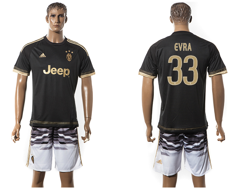 2015-16 Juventus 33 EVRA Away Jersey