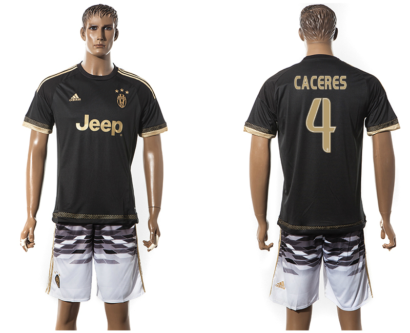 2015-16 Juventus 4 CACERES Away Jersey