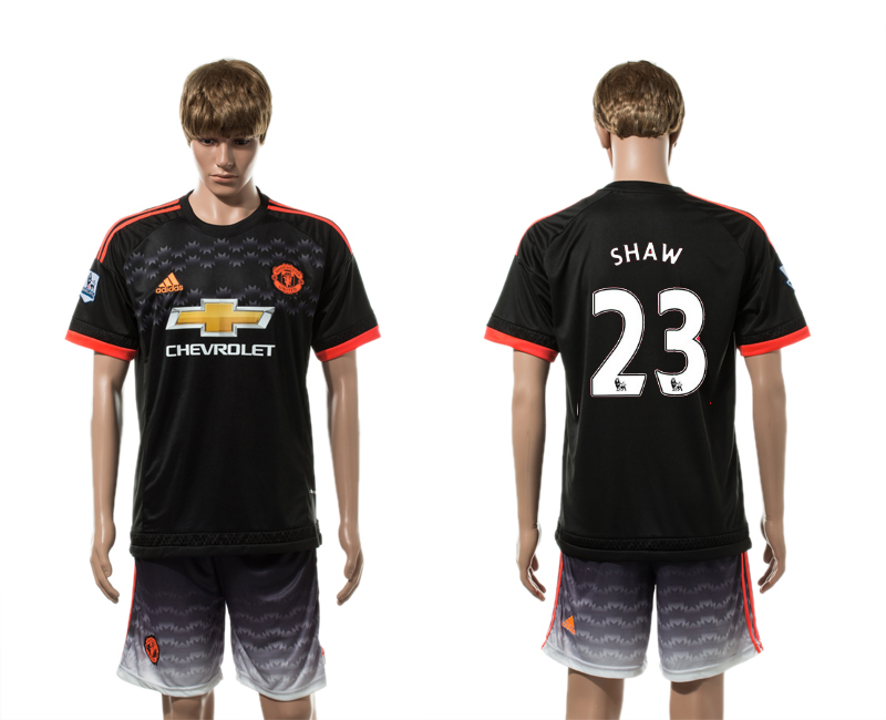 2015-16 Manchester United 23 SHAW Third Away Jersey