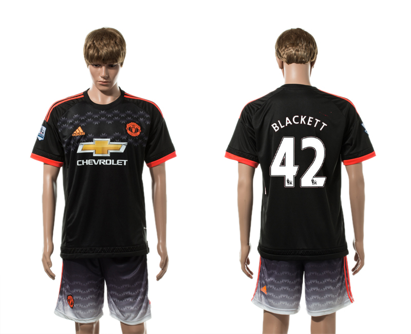 2015-16 Manchester United 42 BLACKETT Third Away Jersey