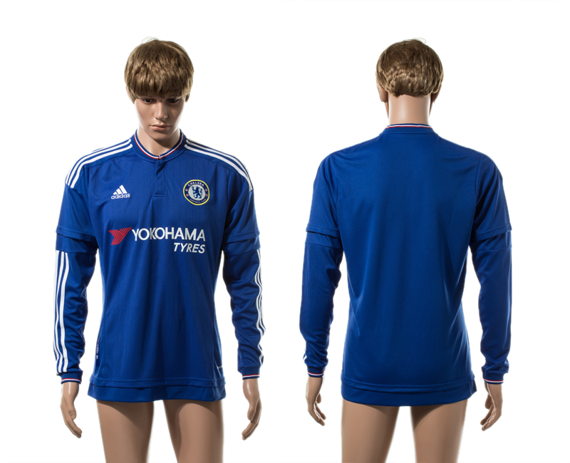2015-16 Chelsea Home Long Sleeve Thailand Jersey