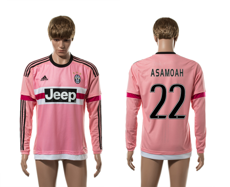 2015-16 Juventus 22 ASAMOAH Away Long Sleeve Thailand Jersey 2015-16 Juventus 22 ASAMOAH Away Long Sleeve Thailand Jersey