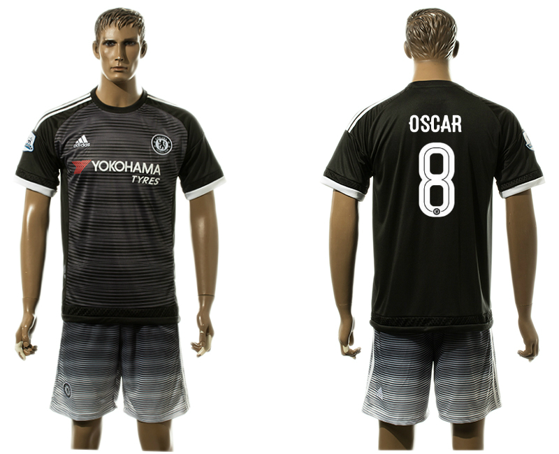 2015-16 Chelsea 8 OSCAR UEFA Champions League Third Away Jersey