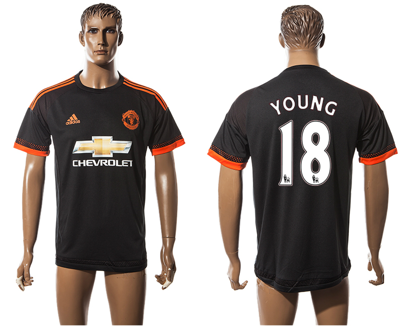 2015-16 Manchester United 18 YOUNG Third Away Thailand Jersey