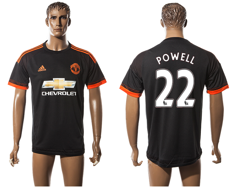 2015-16 Manchester United 22 POWELL Third Away Thailand Jersey