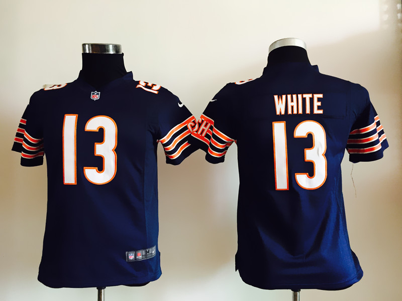 Nike Bears 13 Kevin White Blue Youth Game Jersey