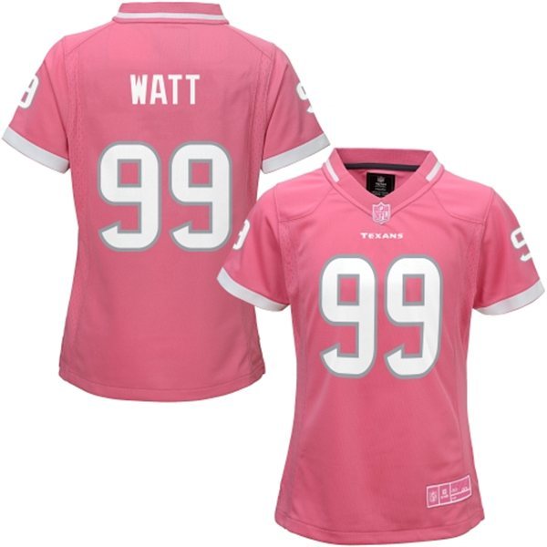 Nike Texans 99 J.J. Watt Pink Bubble Gum Women Game Jersey Nike Texans 99 J.J. Watt Pink Bubble Gum Women Game Jersey
