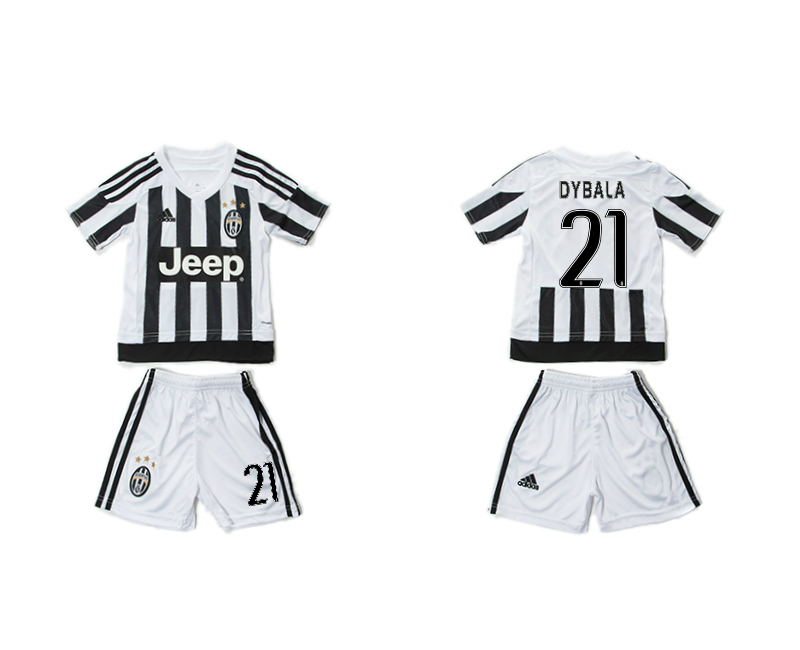 2015-16 Juventus 21 DYBALA Home Youth Jersey