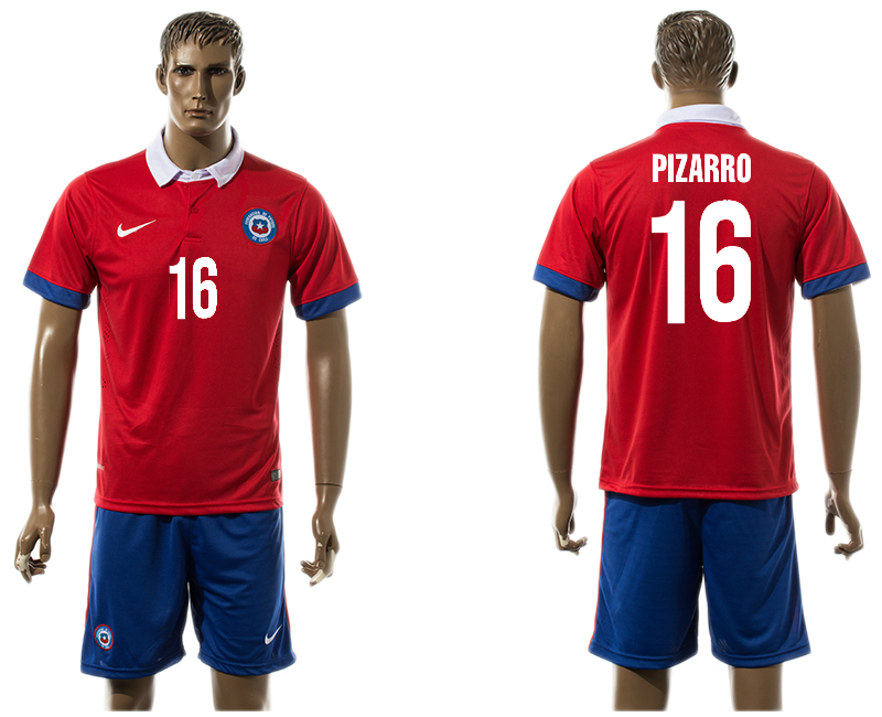 2015-16 Chile 16 PIZARRO Home Jersey
