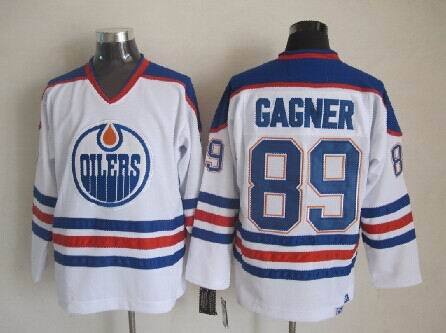 Oilers 89 Sam Gagner White CCM Jersey