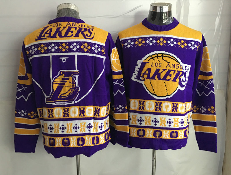 Los Angeles Lakers Crew Neck Men's Ugly Sweater2