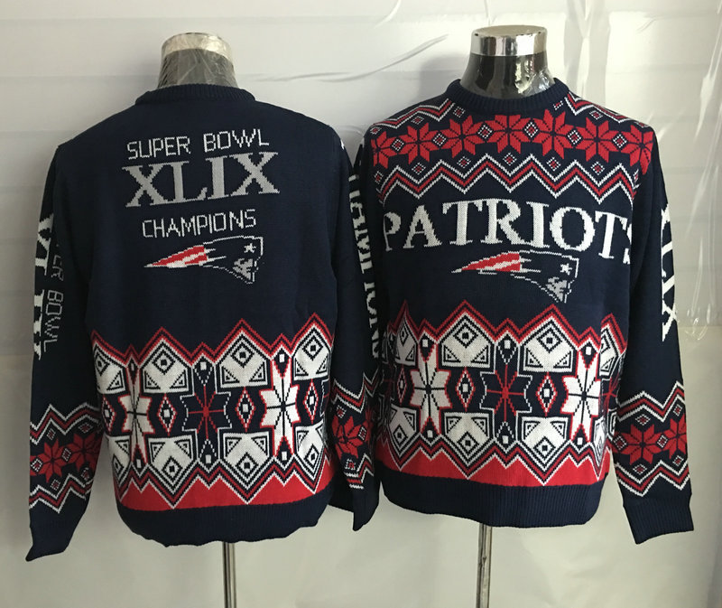New England Patriots Crew Neck Men's Ugly Sweater