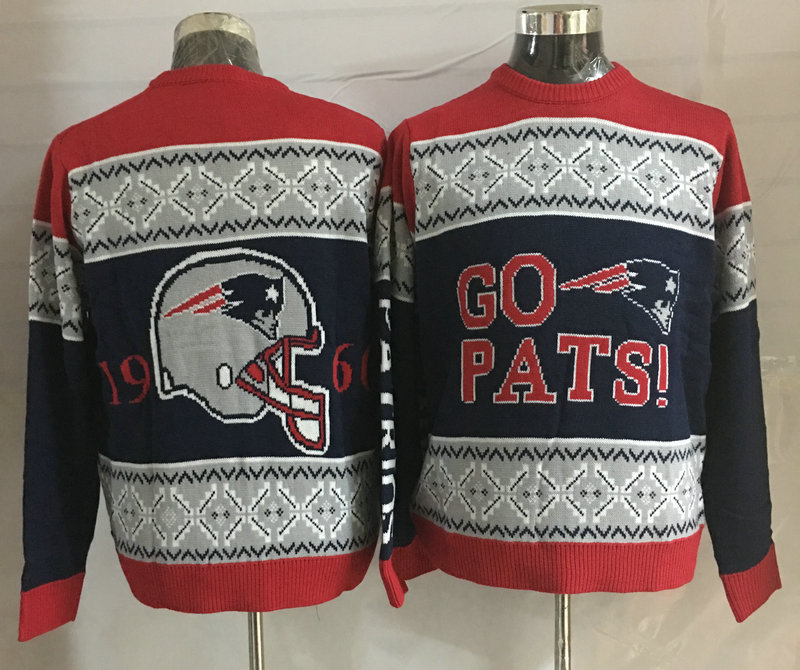 New England Patriots Crew Neck Men's Ugly Sweater3
