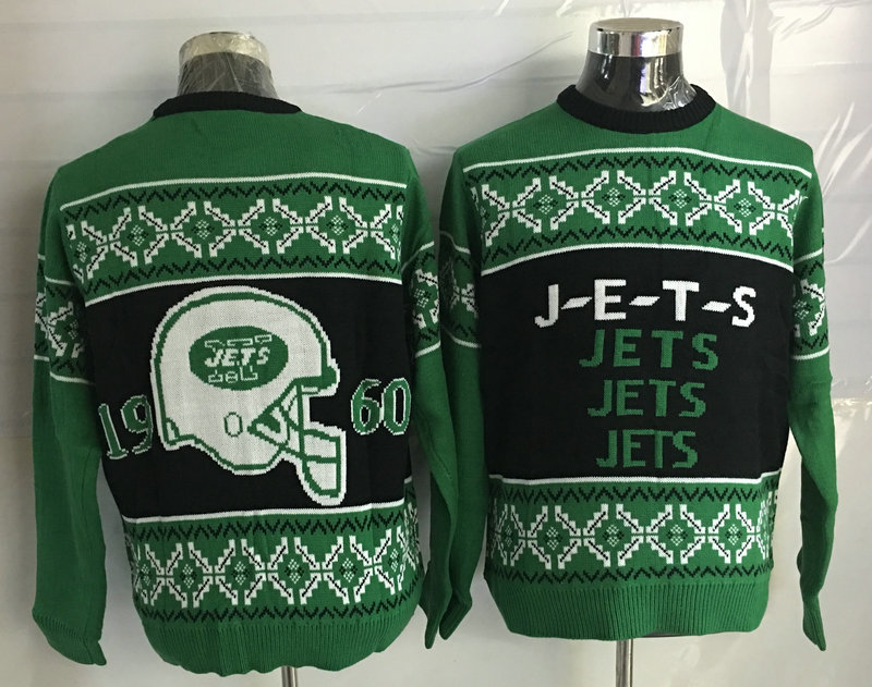 New York Jets Crew Neck Men's Ugly Sweater