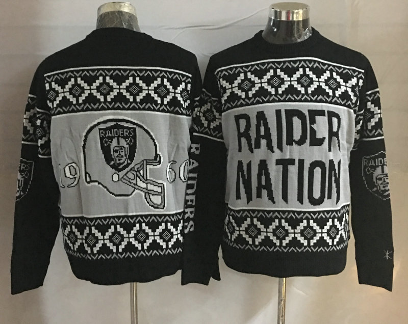 Oakland Raiders Crew Neck Men's Ugly Sweater