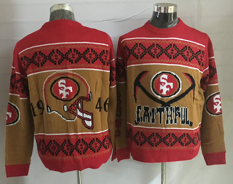 San Francisco 49ers Crew Neck Men's Ugly Sweater2