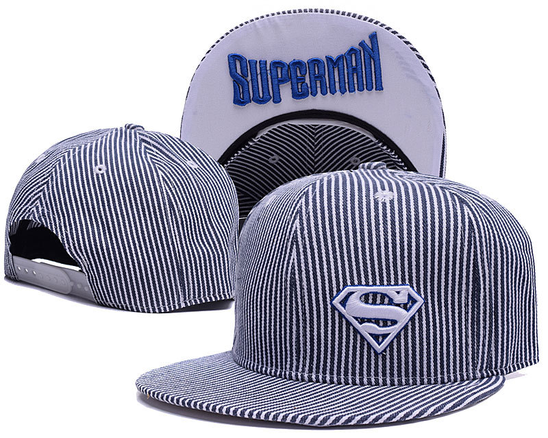 Superman Black Stripe Adjustable Hat LH